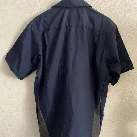 💥🆕Red Kap Navy Short Sleeve Shop Shirt L🆕 - Picture 3 of 13